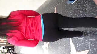 Nice fat ass Milf in leggings