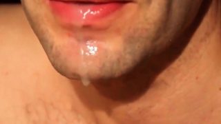 fruit fuck and self swallow - the best comes after cumming