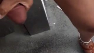 T-Model Nutting, Fuck Stick in Booty, Public Rest Room