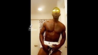 Hot Ebony Male Strip Tease Snapchat Compilation