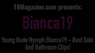 All Natural Pale Cutie Bianca 19 - Topless And Shower Clip Compilation