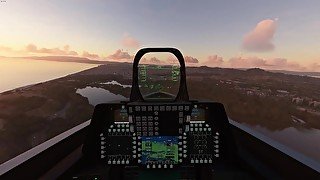 Flying Around San Francisco At Sunset In My F-22 Raptor