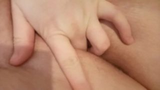 Rubbing my clit and fingering my pussy 