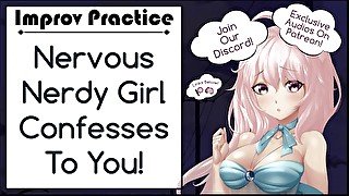 Nervous Nerdy Girl Confesses To You! Wholesome