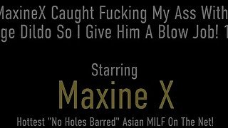 Maxine X Gets Caught Fucking Her Ass With A Dildo N Blows That Peeping Tom!