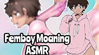 Femboy Moaning ASMR: Hard Moaning & Whimpering