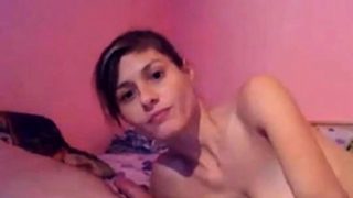 ugly Romanian bitch fuck on webcam