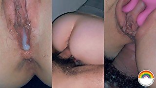 anal Lessons 5th  My stepbrother wake me for ass to pussy, ass to mouth & creampied me on my period