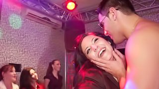Lovely porn sweetheart gets banged in a club with a hot cumshot