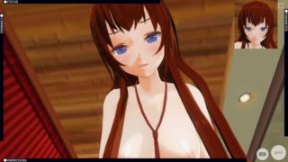 3D HENTAI POV Kurisu Makise rides your dick (Steins Gate)