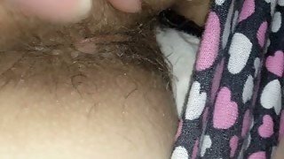 Stuffing my dick in the hairy pussy of my milf wife