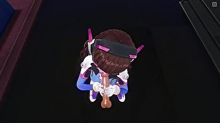 3D HENTAI DVA wants to taste your cum