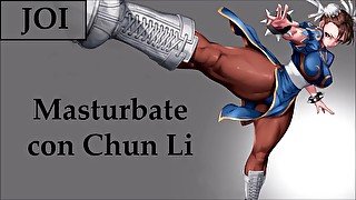 Correte 2 veces con Chun Li. JOI con Mamada y anal.