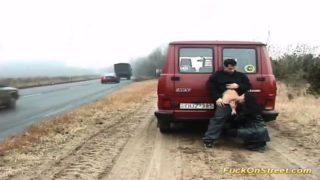 german couple fuck on street