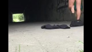 Naked under the motorway