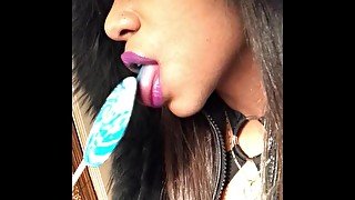 ASMR - Sucking Licking Moaning - Leather Jacket - EbonyLovers