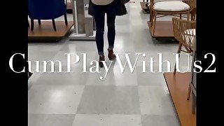 Naughty Milf Secretly Wears Remote Control Vibrator in Public Shopping Again!—CumPlayWithUs2