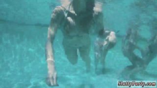 Sucking bosss cock and milf squirt orgy Summer Pool Party