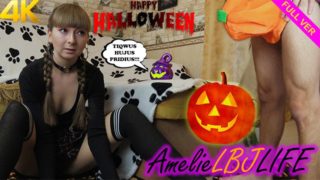 Little Witch Conjures Her Dick and Was Roughly Fucked to Cum in Pussy - Halloween 2020