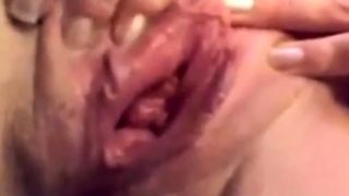 Granny pussy masturbation