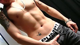 Tattooed Straight Guy Martin Masturbating