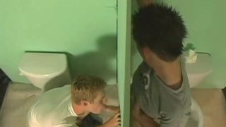 Twinks Fuck in Public Bathroom