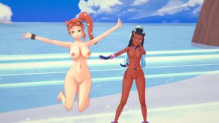 Pokemon Day at the Beach Sonia x Nessa