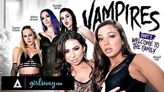 GIRLSWAY Abigail Mac Is Gangbanged Hard By A Vampire Coven