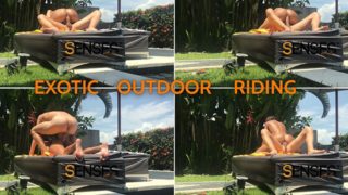 Tanning and Riding in Bali Perfect Ass