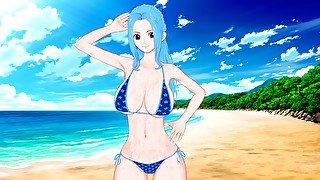 One Piece: BUSTY BABE VIVI LOVES BEACH SEX (3D Hentai)