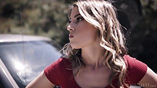 Outdoors quickie by the car with gorgeous stranger Kristen Scott