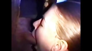 She suck and fucks her BF and strangers in the booth