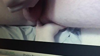 Fingered by My Girlfriend for the First Time! She Makes Me Cum on Cam!