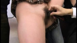 Naughty asian nympho fingering her hairy part6