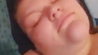 Fat girl made an amateur masturbating video