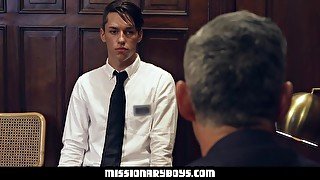 Handsome Priest Disciplines A Rebellious Missionary’s Asshole