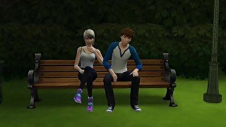 DDSims - Girlfriend shared at park with stranger - Sims 4