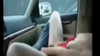 Mutual masturbation in a car