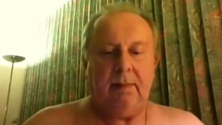 grandpa cum on webcam