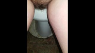 Sneaky desperate piss on floor