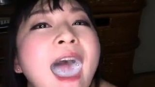 Asian japanese oriental blowjob cumload