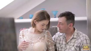 Old4k. dad knew the best way to relax cute girlfriend with big tits