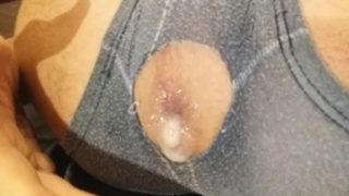 Fingering, dildo fucking, breaking underwear and cum