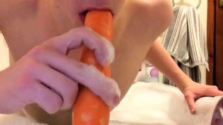 Sissy says yes to carrots