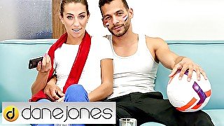 Dane Jones French MILF Megane Lopez deepthroat and creampie on big dick