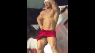 Dancing Latino Muscle Santas