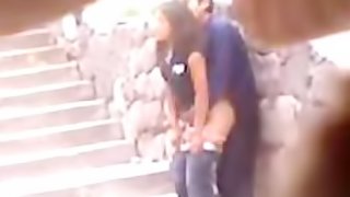 Horny Voyeur Couple Having Sex In Public