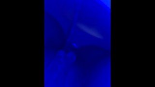 Pissing in black light