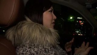 Alluring buxomy Japanese Anri Okita is sucking my penis in public