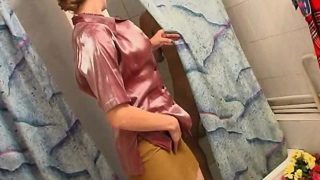 Beautiful young amateur web cam girl does a shower show